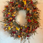 Dried Flower Wreath - 12" Grapevine Base