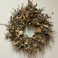 Dried Flower Wreath - 12" Grapevine Base