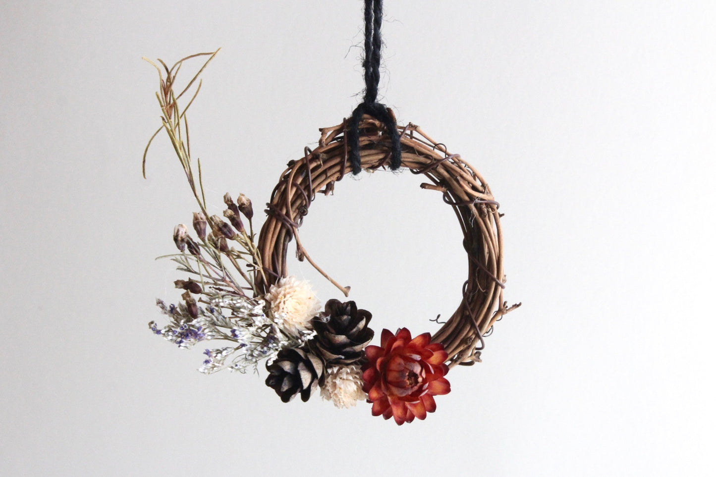 Dried Flower Wreath - 3" Grapevine Base