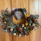 Dried Flower Wreath - 8" Grapevine Base